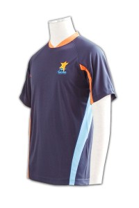 T245 soc tee訂造 soc tee 製作  訂購團體衫  t-shirt製衣廠      藍色